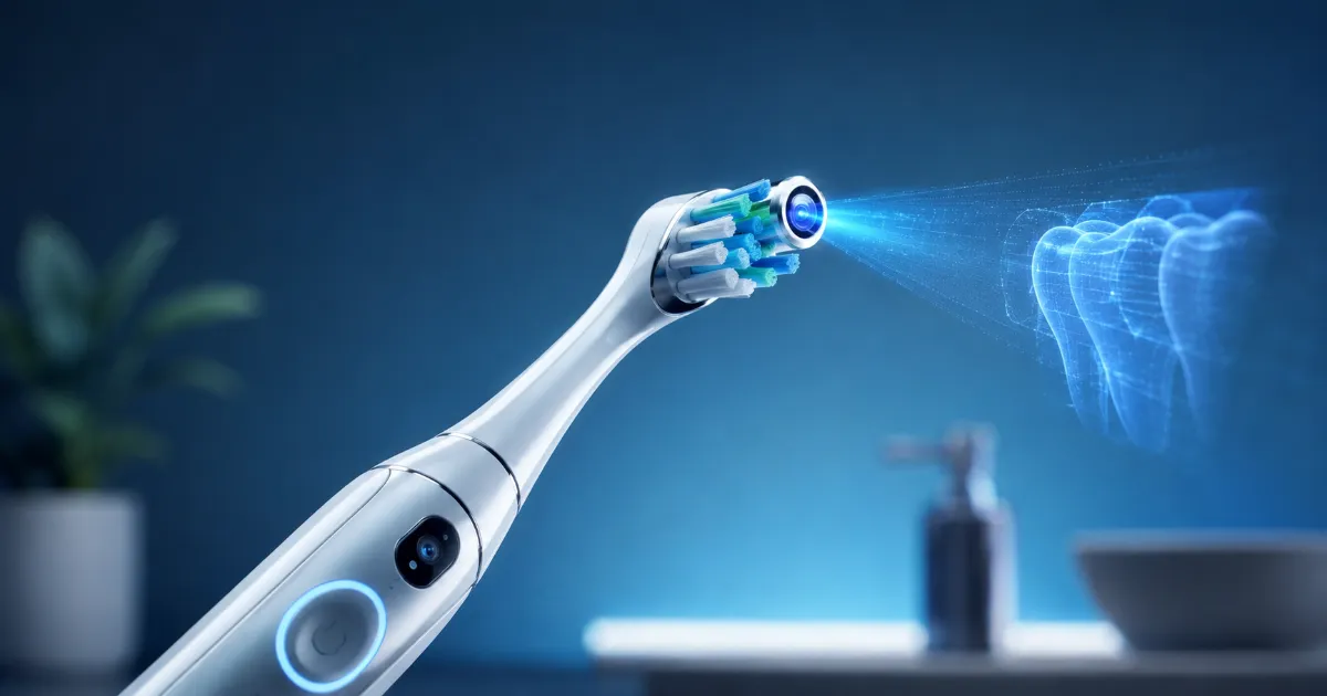 AI toothbrush technology just took a leap with Dyson CameraJet, a camera-equipped brush that spots gaps and flosses as you brush.