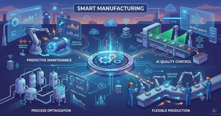 Smart Manufacturing, Industry 4.0, Smart Factory, Industrial IoT, Manufacturing Technology, AI in Manufacturing, Digital Transformation